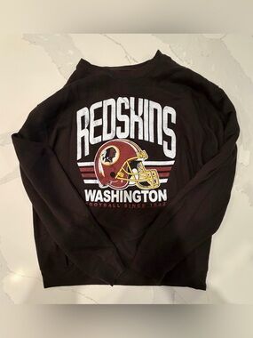 Vintage Junk Food Clothing Washington Redskins Graphic Crewneck Sweatshirt Large